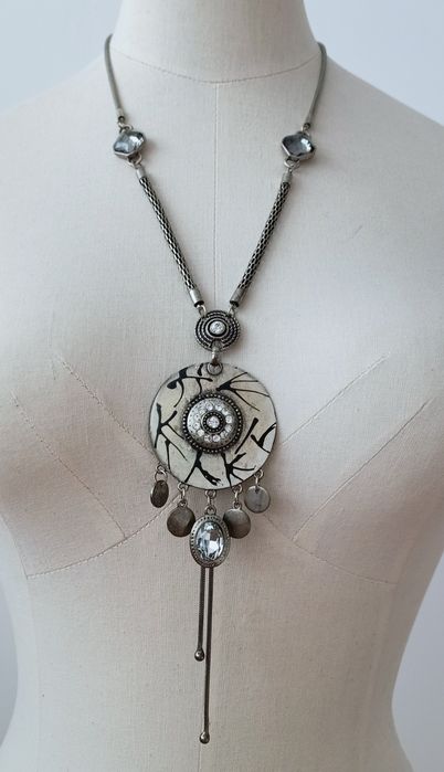 Fio comprido prateado Brigitte Bijou