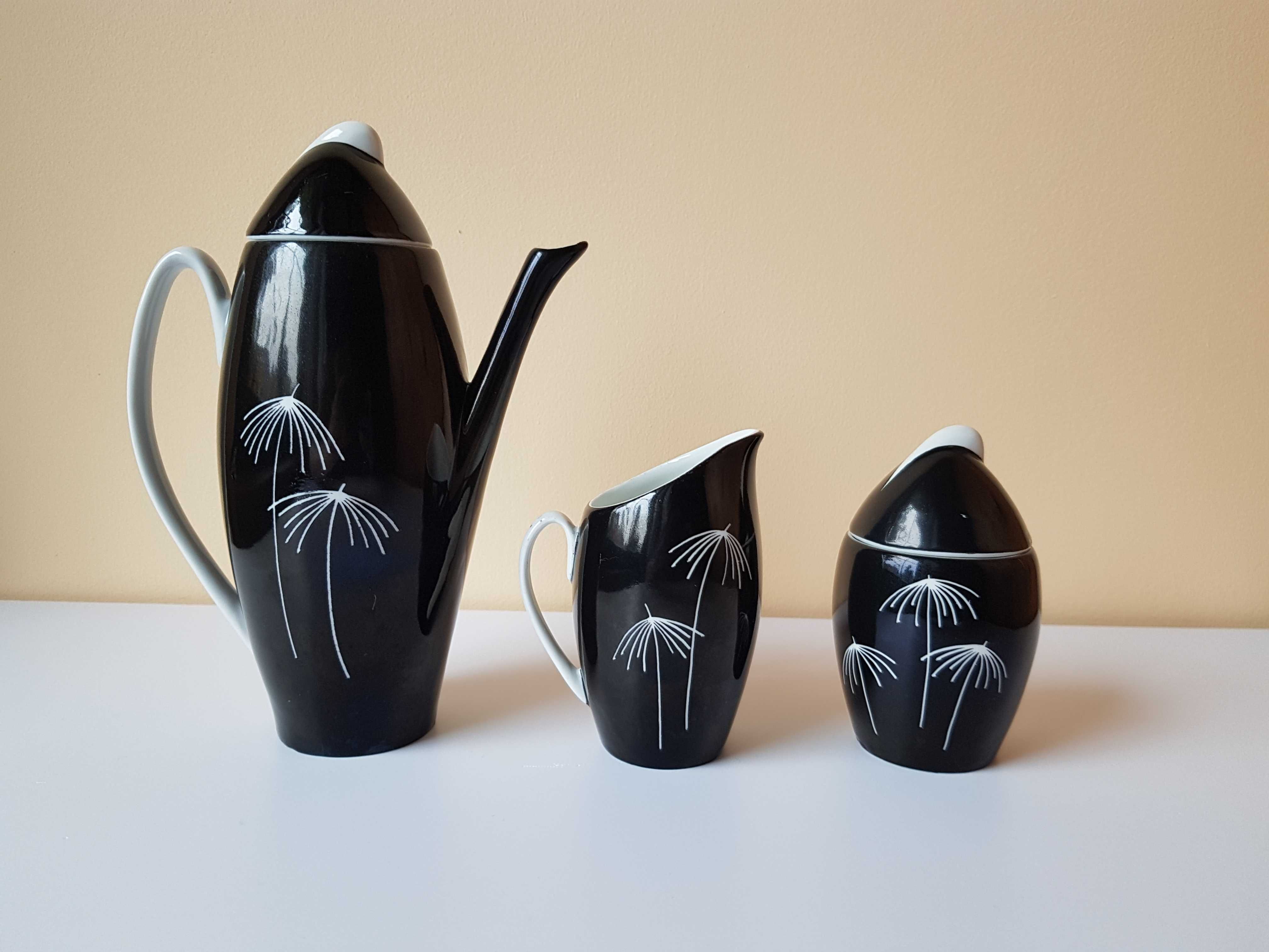 Kompletny serwis TOM na 6 osób, Wałbrzych, porcelana PRL.