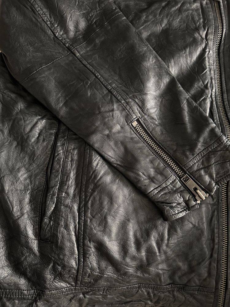 Kurtka męska skórzana 4xl nowa z metką