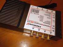 Multiswitch 2 parabólicas, antena terrestre, conexão para 8 TVs