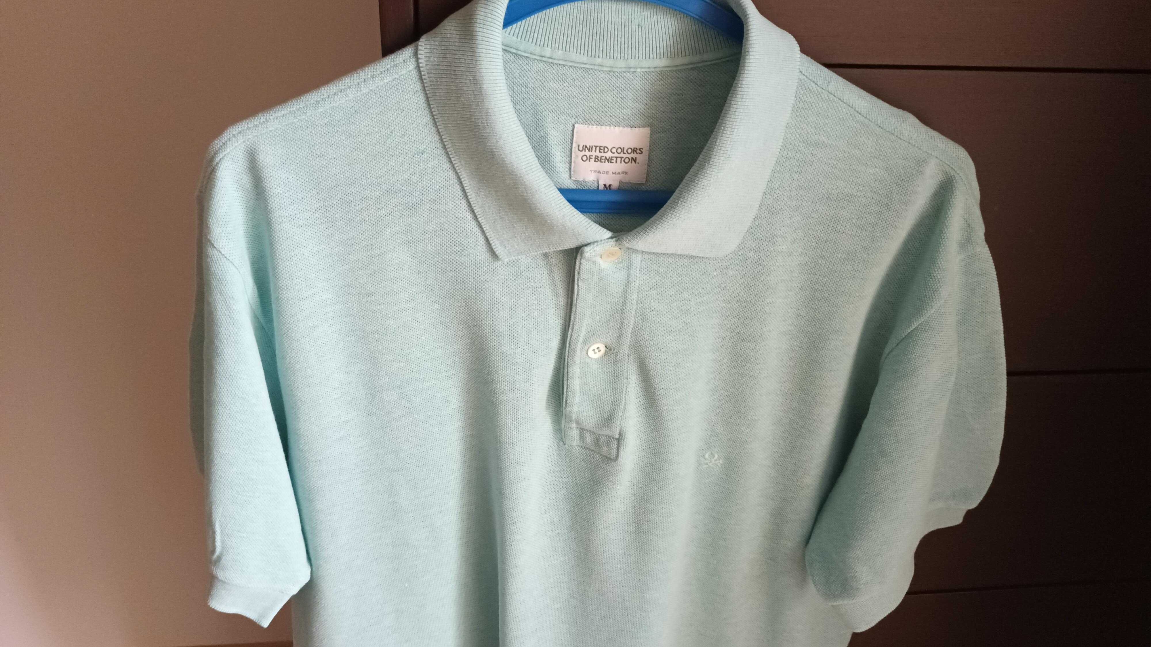 Polo verde água da Benetton