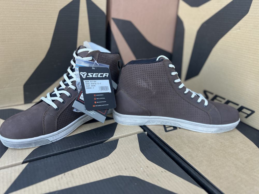 Buty SECA KENT trampki niskie motocyklowe 47 NOWE