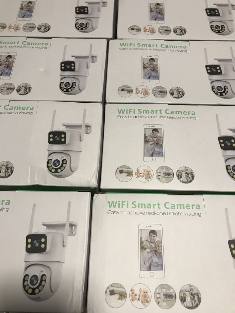 Камера ICSee 8MP PTZ WIFI НАЙКРАЩА ЯКІСТЬ подвійна вулична відеокамера