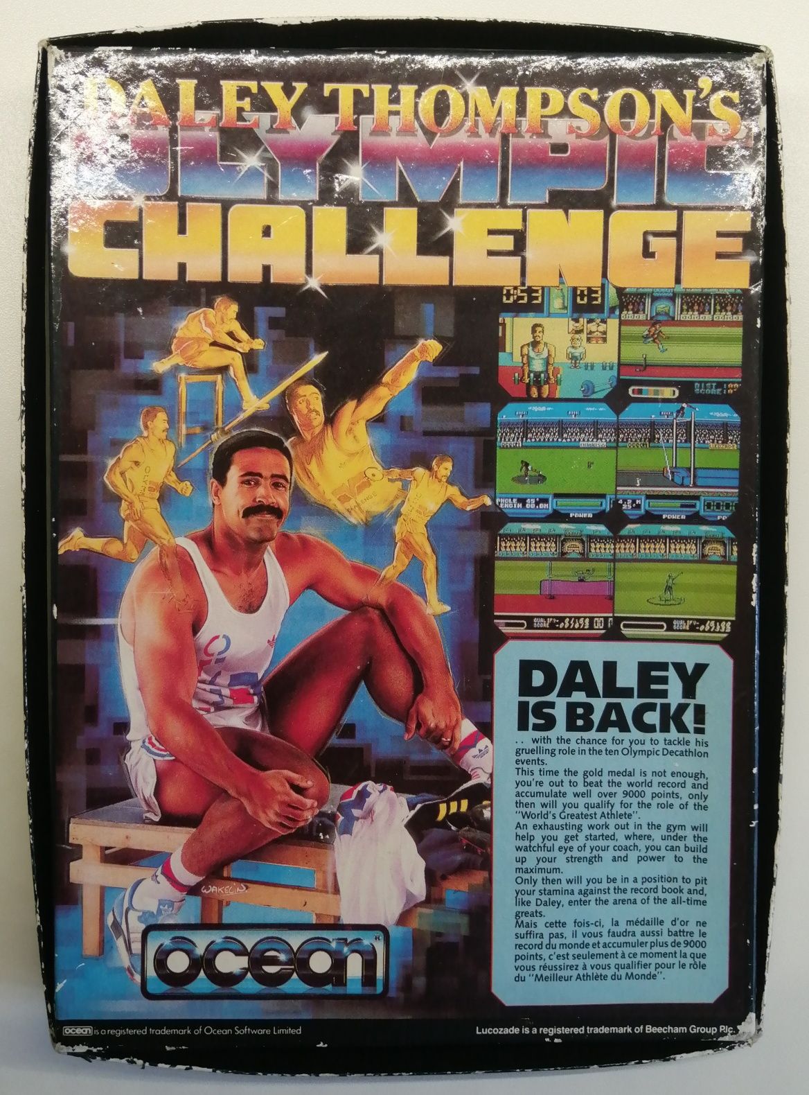 "Olymic Challenge" + "Game Set Match" 2x gry kasety mag BIG BOX