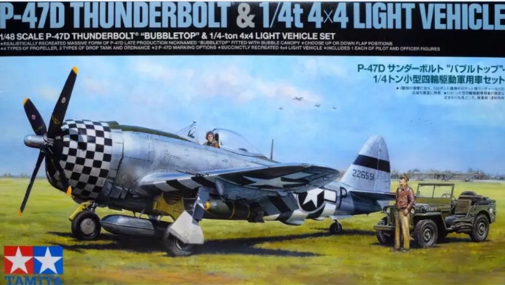Tamiya 25214 model samolot P-47D Republic P-47D Thunderbolt "Bub