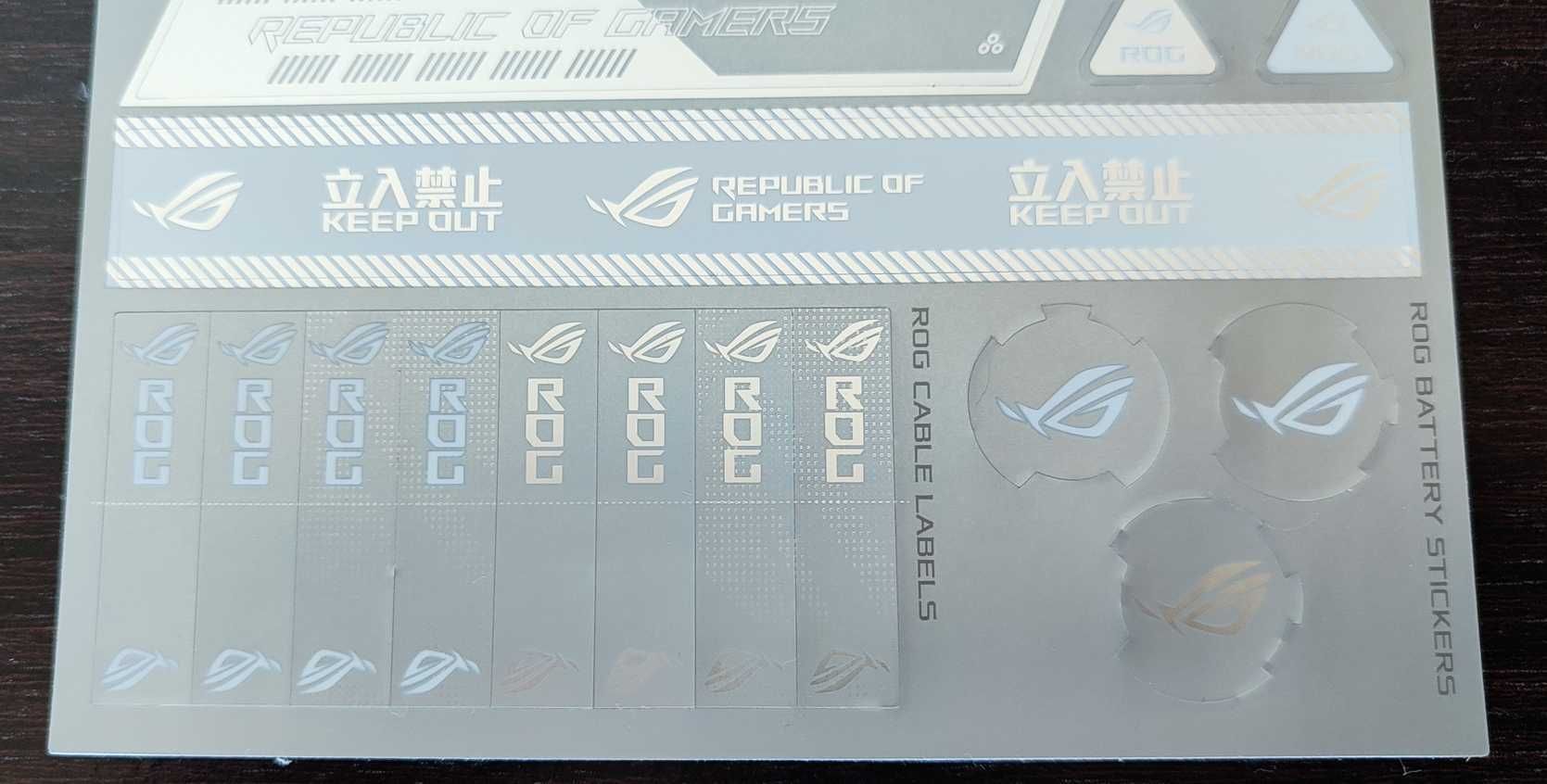 Autocolantes Asus ROG - Republic of Gamers