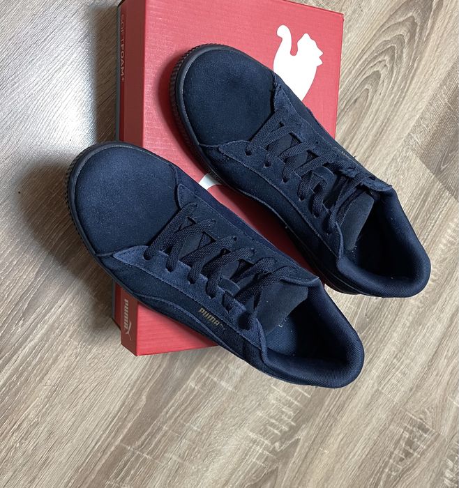 Кеды Puma Suede SD BLUE замш БУ отличное состояние 42