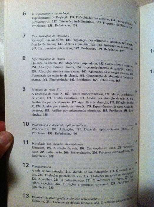 Livros: métodos instrumentais de análise química - vol. i e ii galen