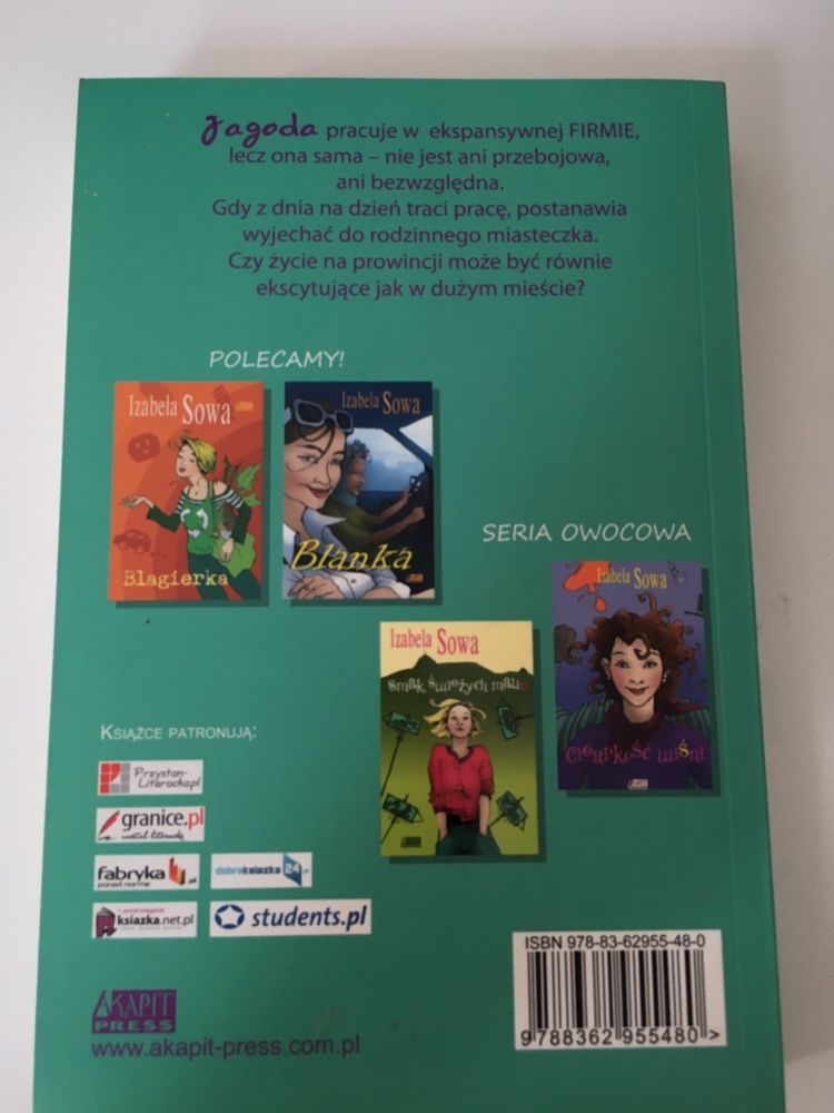 Książka Herbatniki z jagodami Izabela Sowa