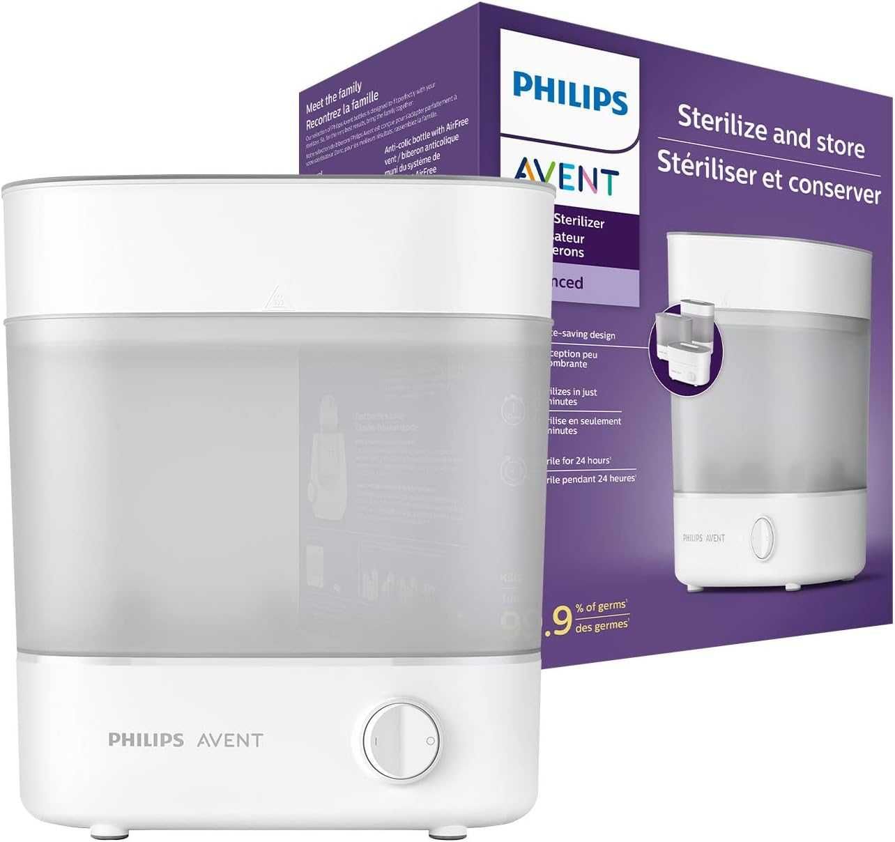 Sterylizator elektryczny do butelek Philips Avent 650 W