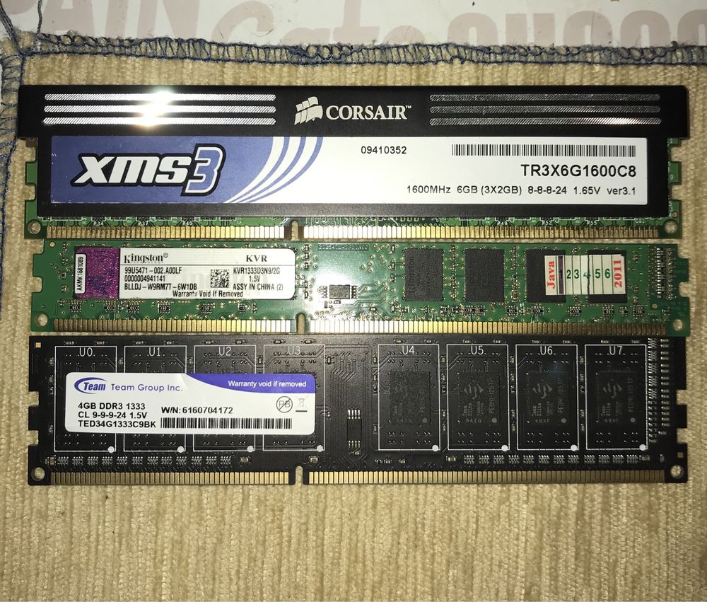 Оперативна пам‘ять DDR1 DDR3 та ноутбучна DDR3