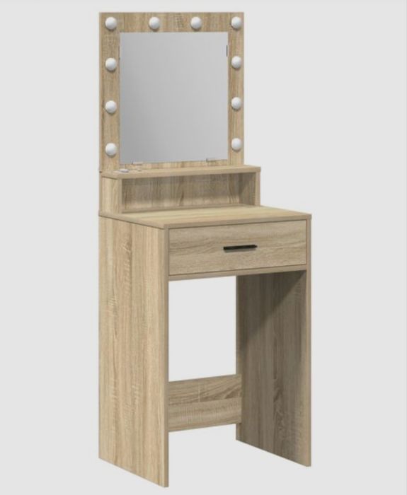 Toaletka dąb sonoma 50 x 41 x 135 cm Materiał drewnopochodny