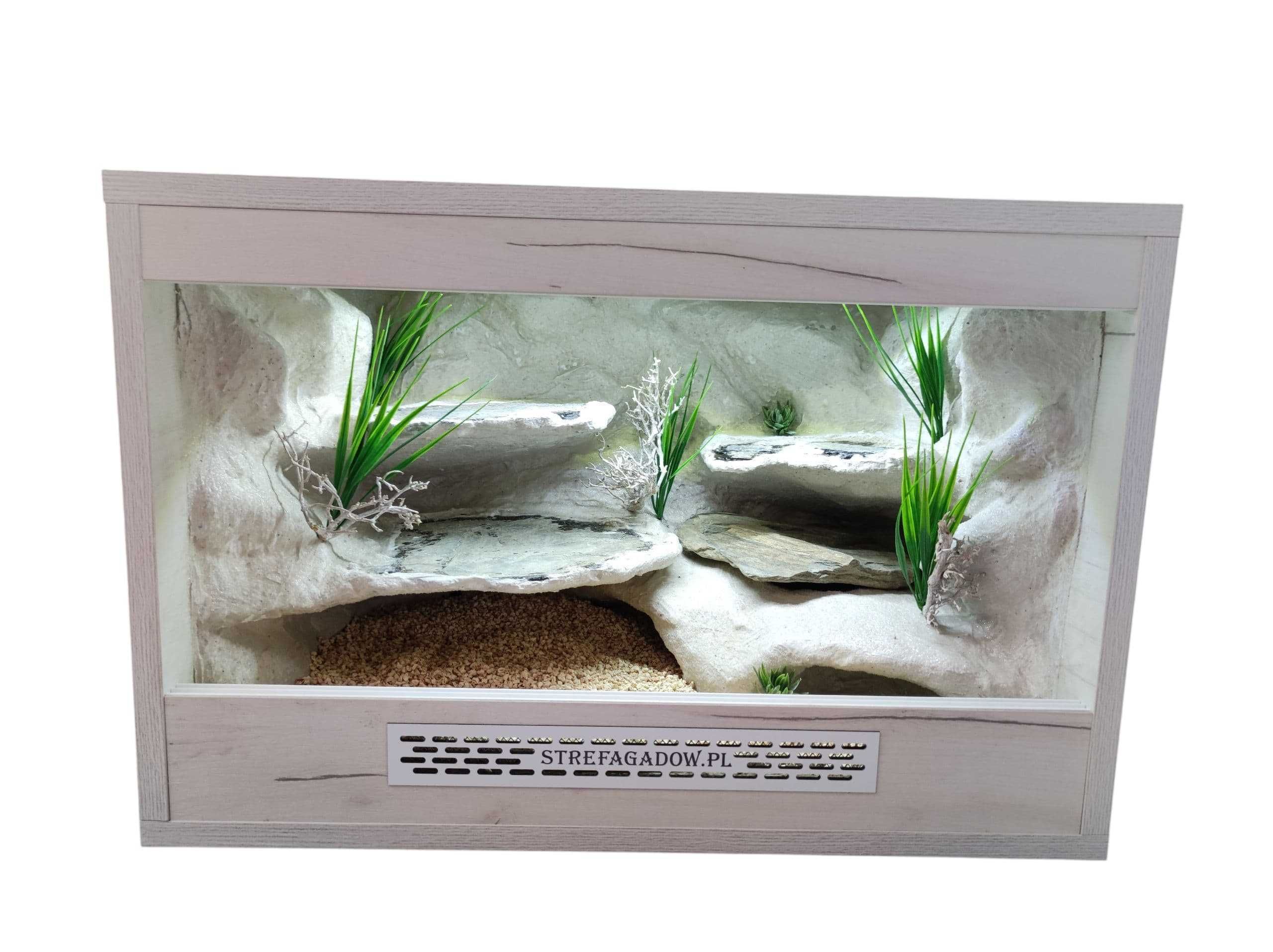 Terrarium pustynne nr752 60/40/40 dla gekona lamparciego DOSTĘPNE