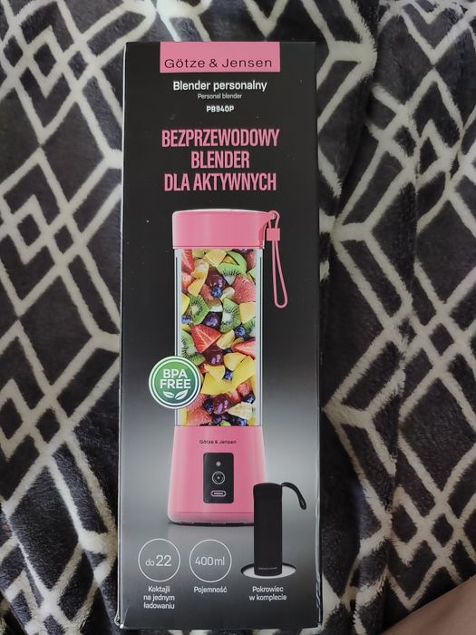 Blender bezprzewodowy Gotze & Jensen PB940P różowy