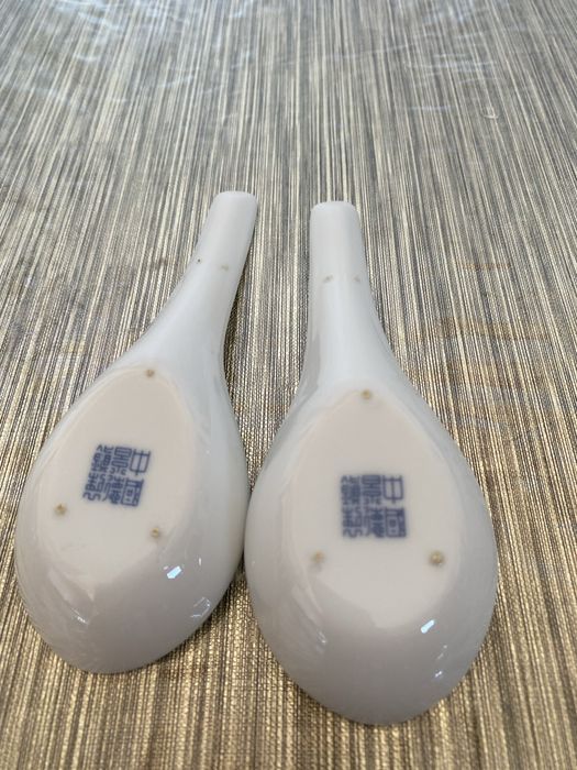 2colhere de porcelana chines antigo