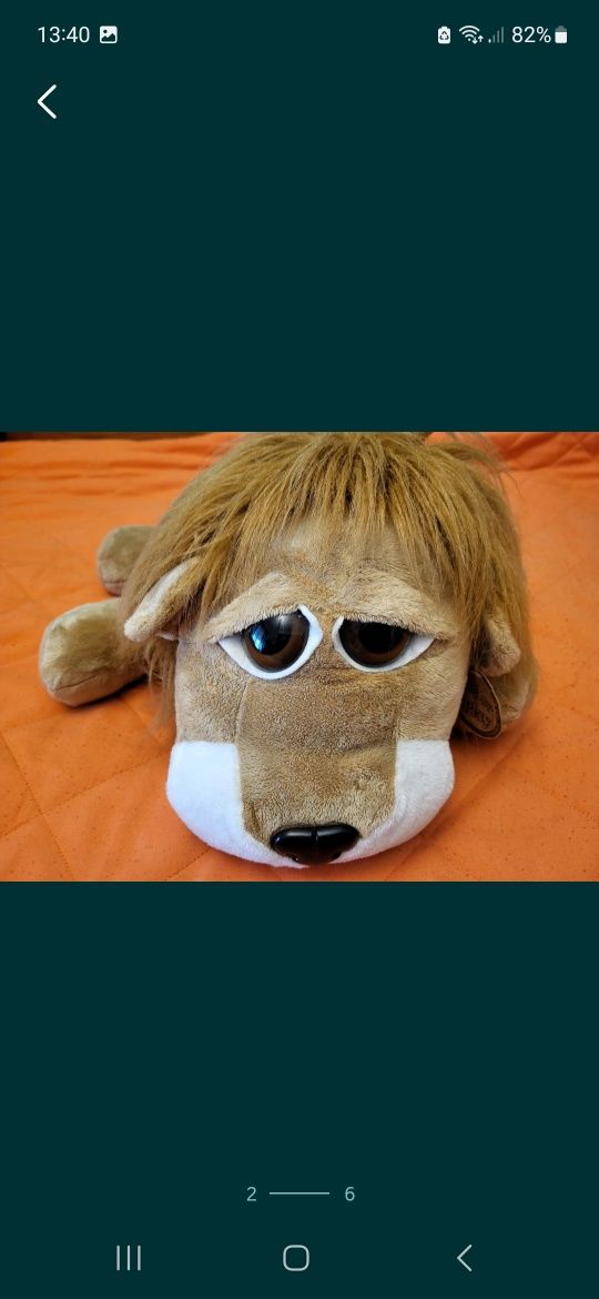 Leão peluche Novo.