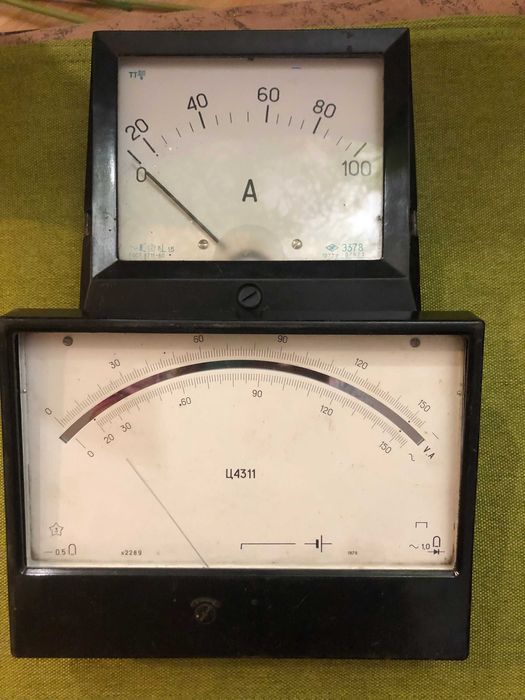 Продам амперметр переменного тока Э 378 и ампервольтметр Ц 4311