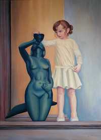 Negocjuj cene, wielki obraz, E.Straszewicz, 120x85 cm, olej na płótnie