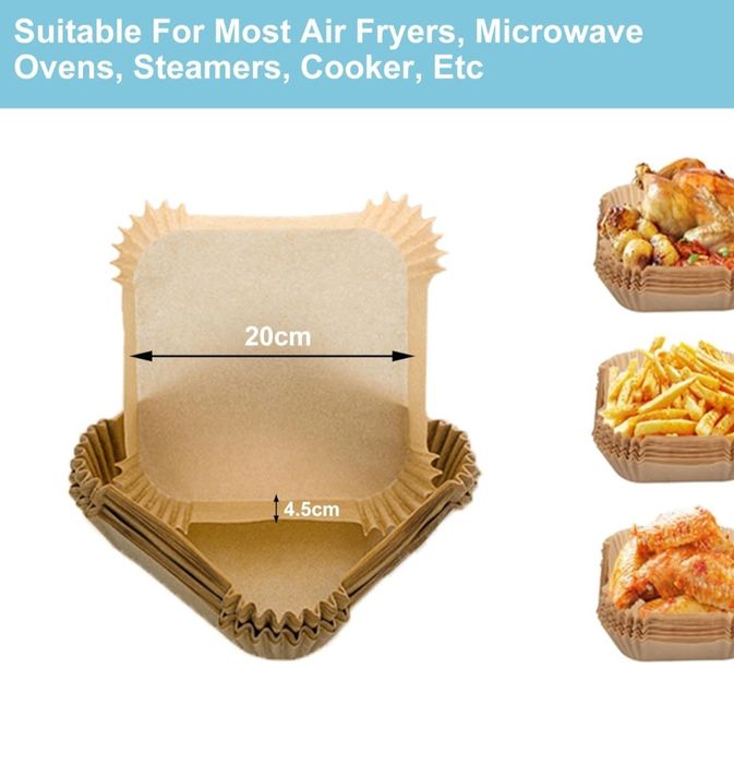 Kwadratowe wkładki do frytkownicy powietrznej