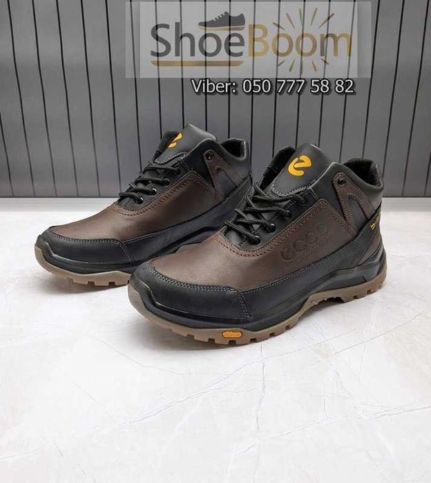 Зимові шкіряні чоловічі кросівки на хутрі.40-45р