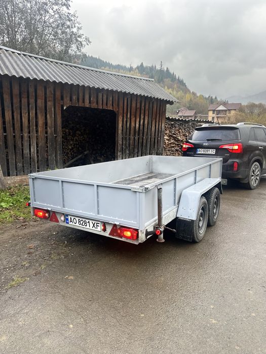 Прицеп 2 осний 2 осі з гальмами з тормозом