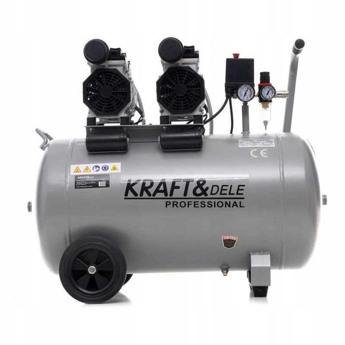 Kompresor Bezolejowy KRAFT&DELE 100L 8BAR 2-Tłokowy Model KD1398