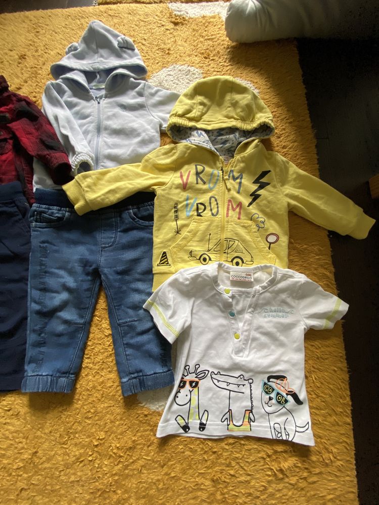 Komplet zestaw Newbie Smyk H&M Benetton Coccodrillo 68 bluza spodnie