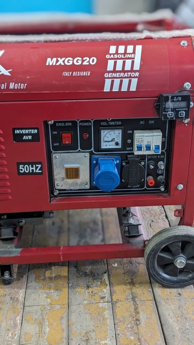 Генератор газ-бензин Max MXGG20 230/380V,  2000Bт