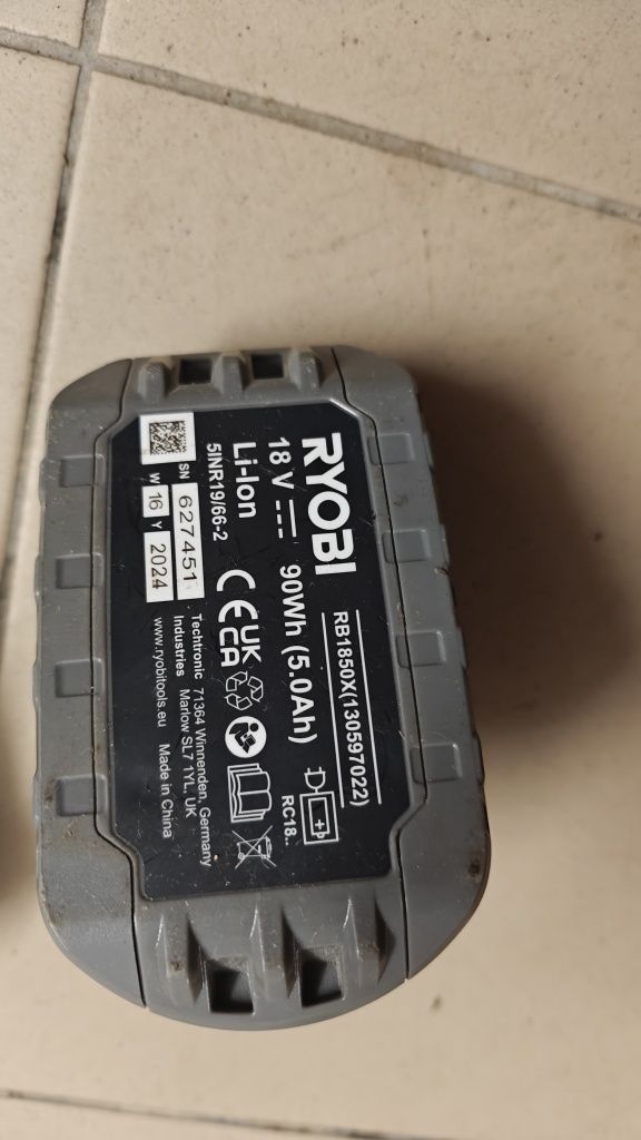 Ładowarka RC18150 Akumulator RB1850X Ryobi