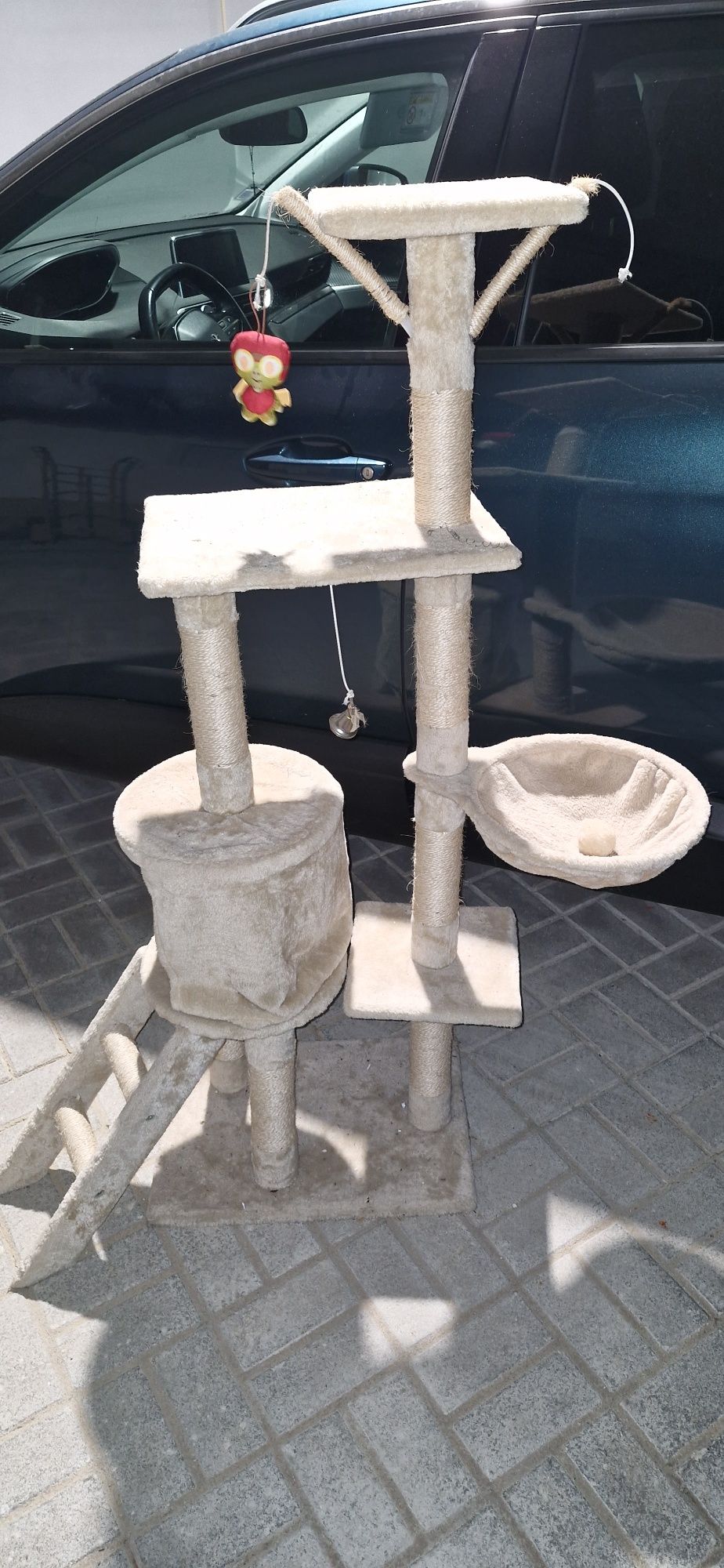 Suporte para gatos em bom estado