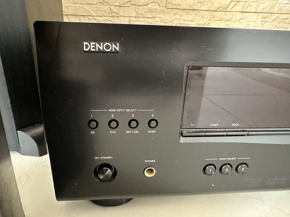 Zestaw amplituner Denon AVR 1311 plus zestaw glosników Wharfedale