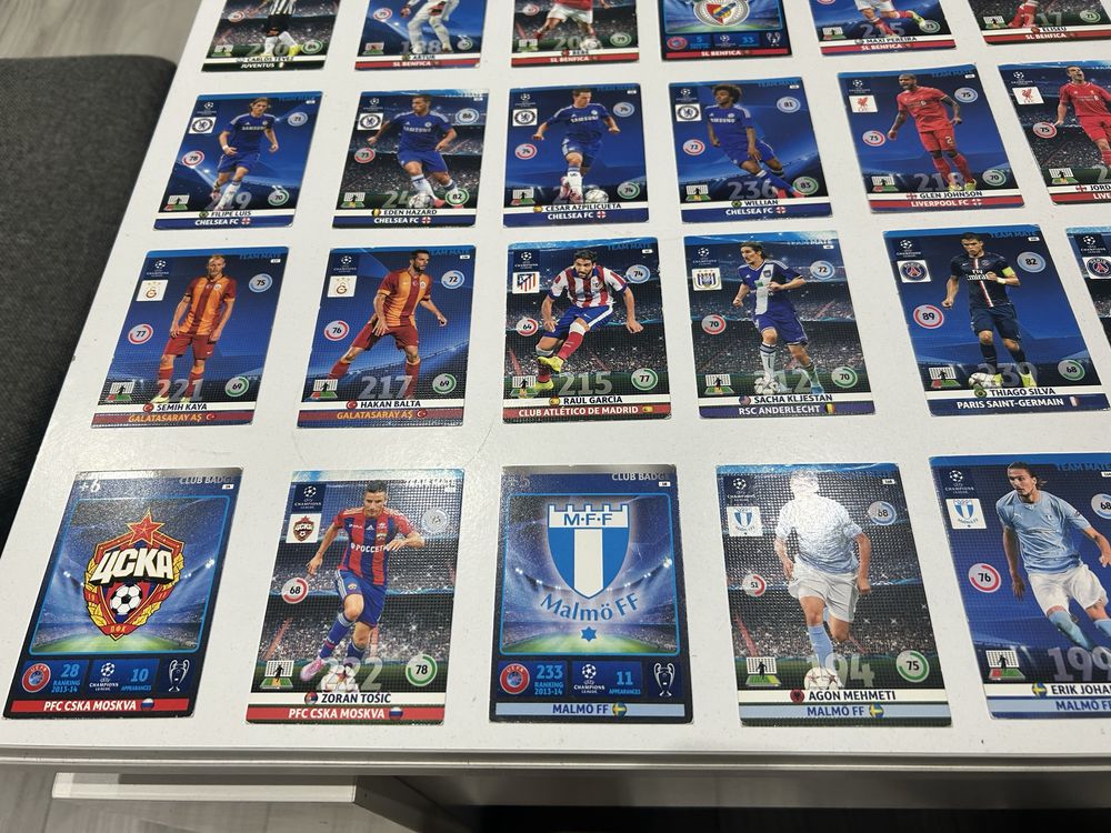 Karty piłkarskie panini cl 2014-15