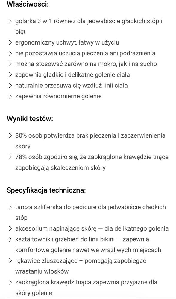 Philips golarka trymer pedicure