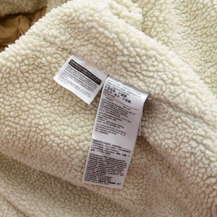 Вінтажна джинсова куртка levi’s sherpa trucker чоловіча m синя шерпа