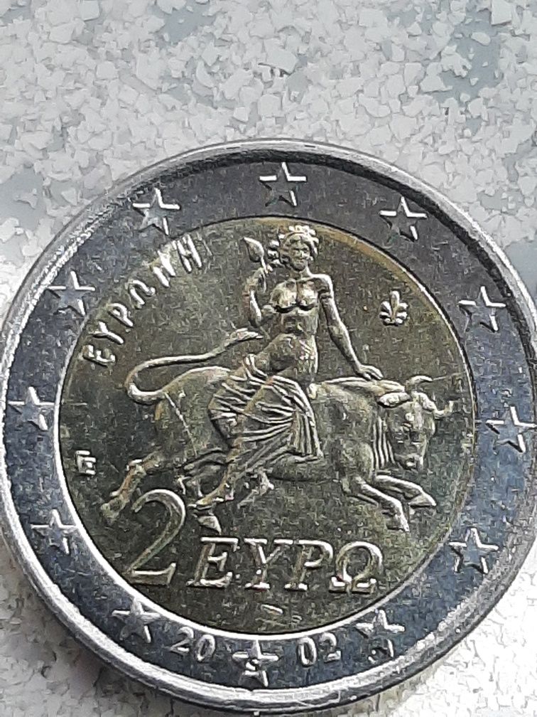 Monety greckie 2 i 1 euro suomi