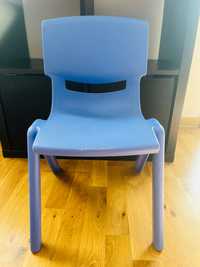 Krzesełko dziecięce niebieskie