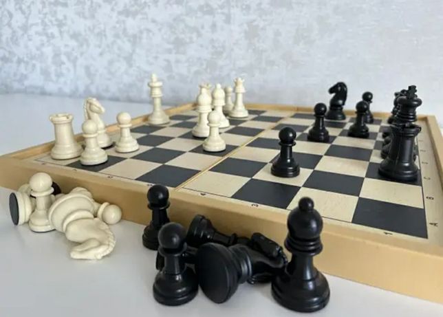 Шахи, шашки, нарди 3 в 1. Набор шахматы, шашки, нарди