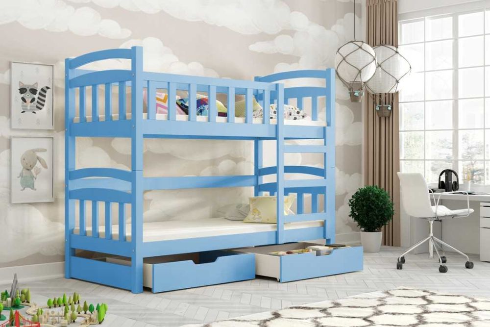 Łóżko piętrowe ZUZIA 2osobowe, materace 160x75 | 180x75 | 200x90