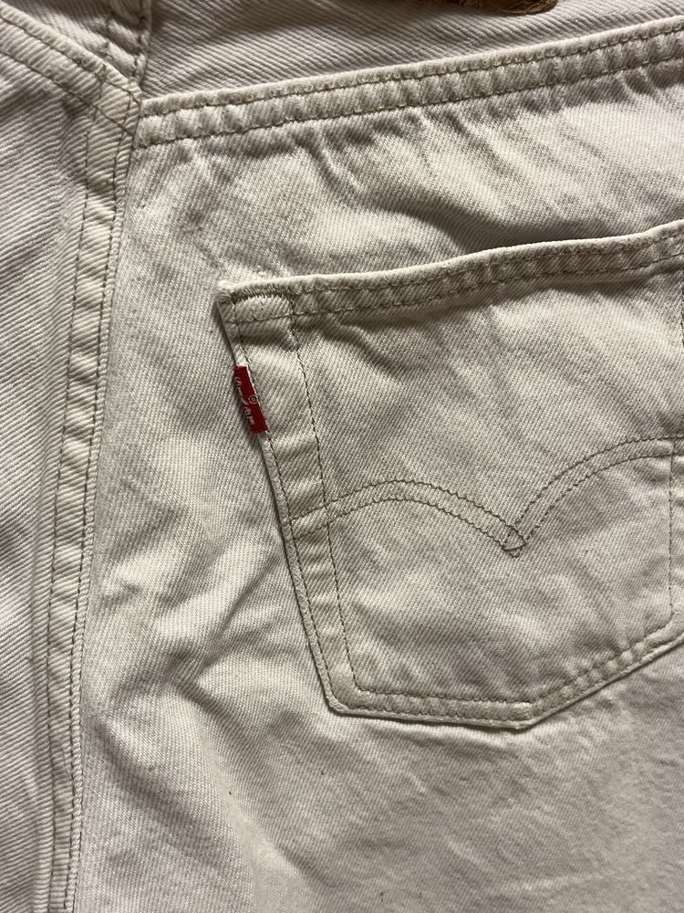 Шорти джинсові білі levis