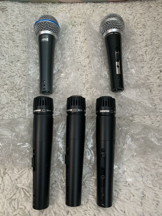 Мікрофон shure beta 58, sm58 Та shure 57, 1200грн.Дешево