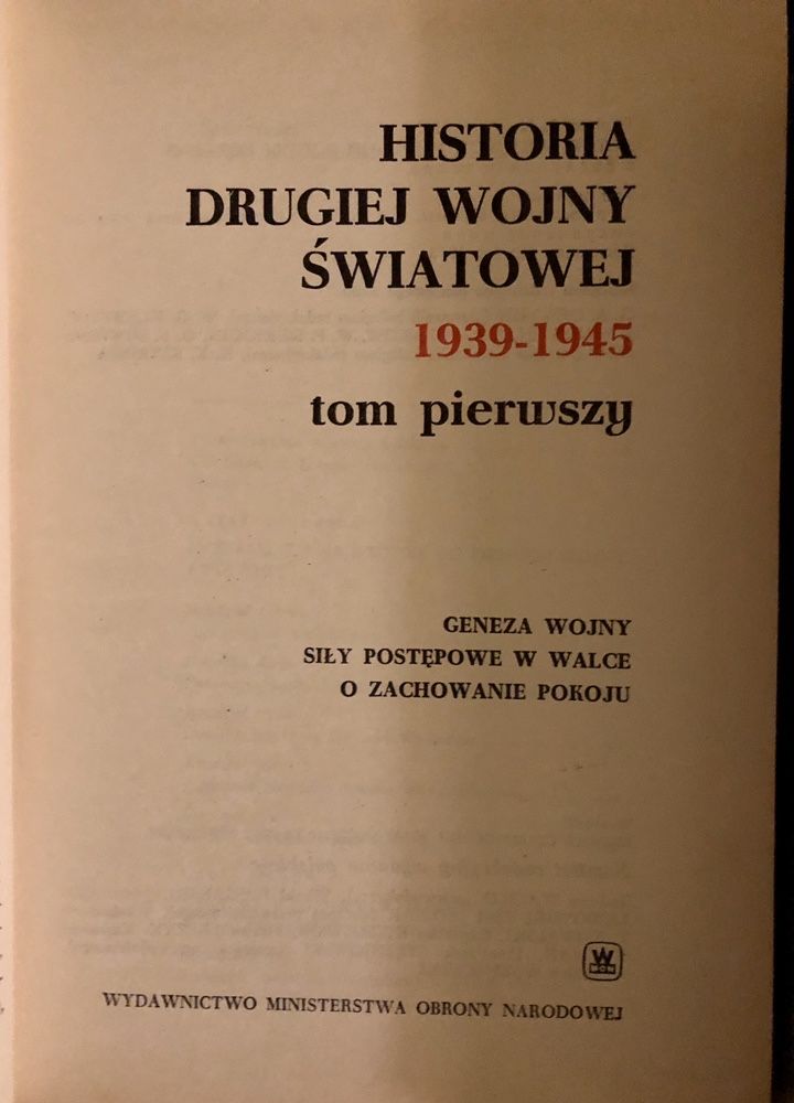 Historia Drugiej Wojny Światowej, pięć tomów