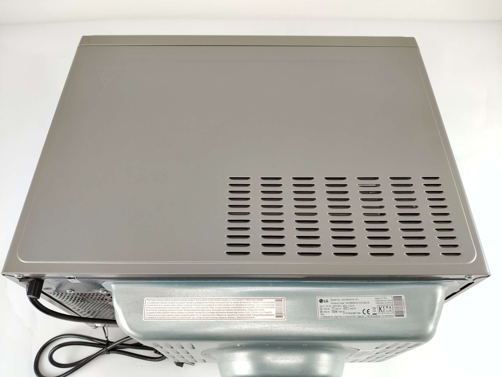 Kuchenka mikrofalowa4 w 1 Smart Inverter wolnostojąca LG MJ3965ACS
