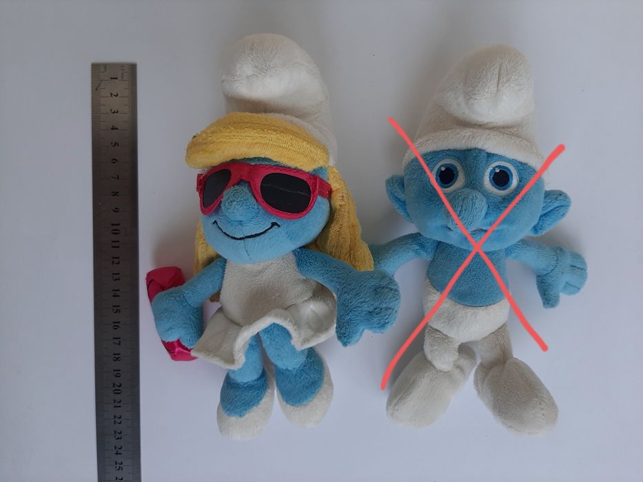 Смурфики Смурфити в очках плюшевая игрушка