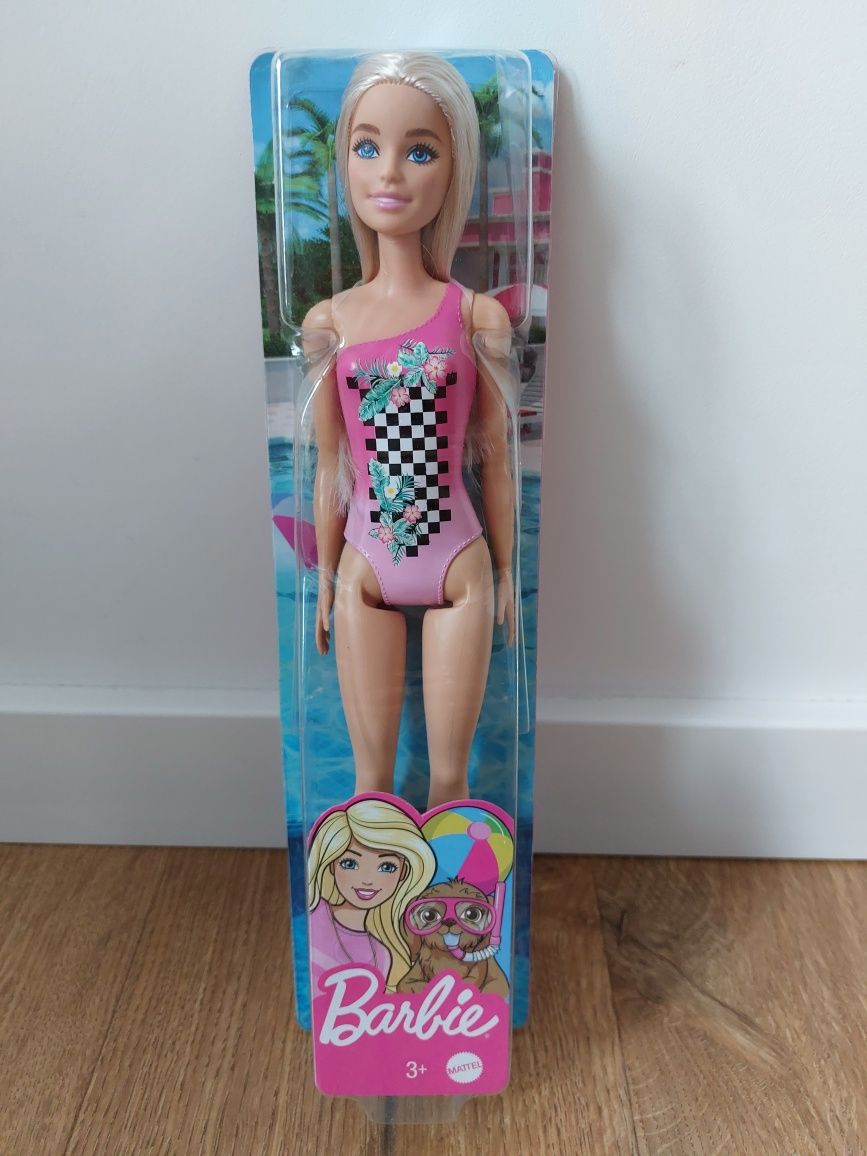 Lalka Barbie Mattel w stroju kąpielowym