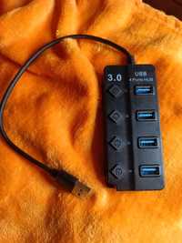 UsB хаб HUB USB 3.0 на 4 порти