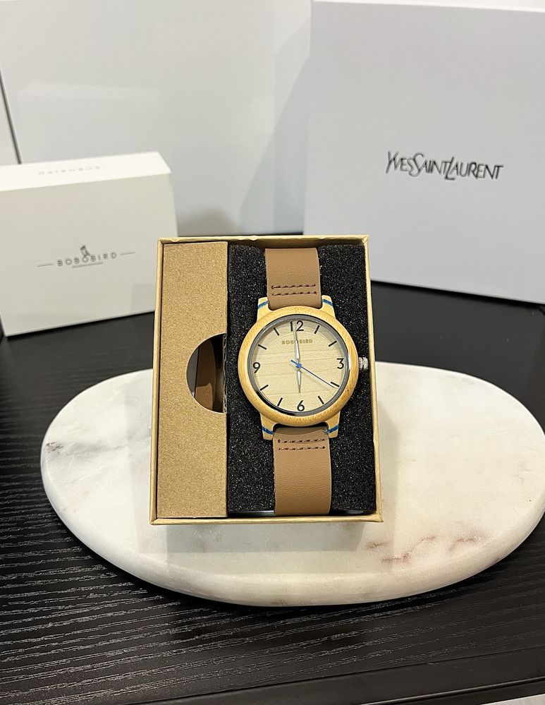Drewniany zeagrek vintage wood watch elegancki