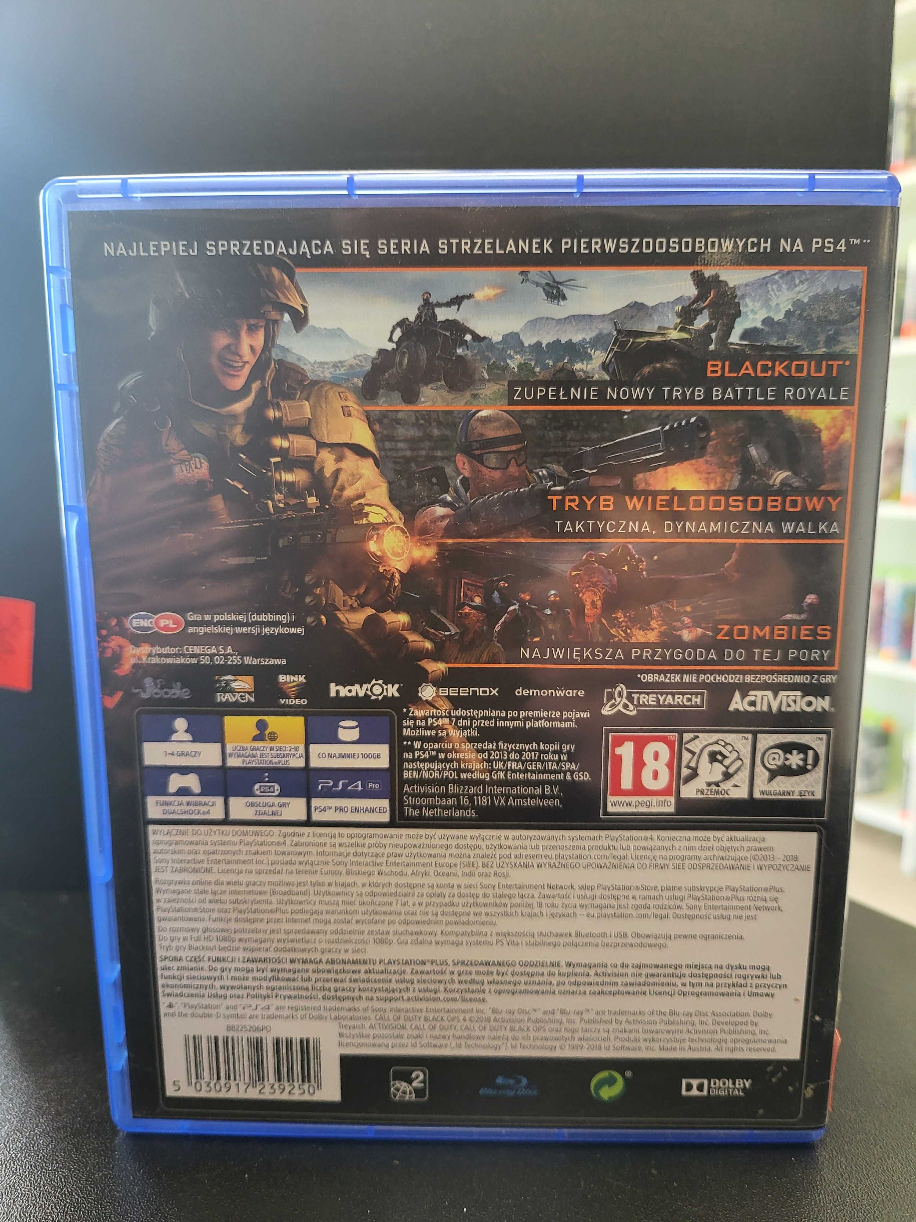 Call of Duty: Black Ops IIII PS4 Wysyłka Wymiana Sklep Mokotów