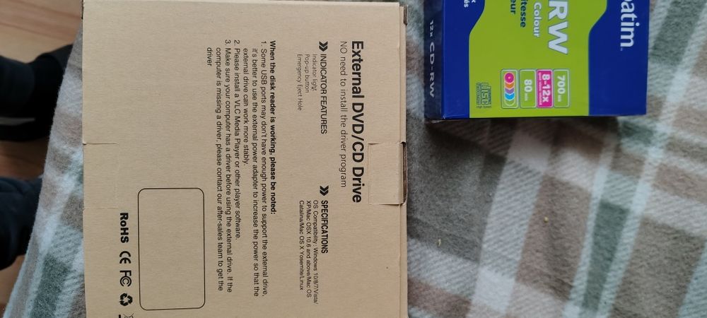 Зовнішній CD привод DVD RW / CD RW