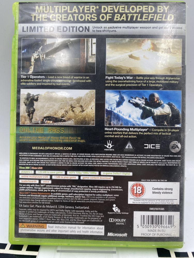 Medal Of Honor Limited Edition Xbox 360 Gwarancja