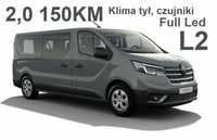 Renault Trafic L2 150KM 2,0 Klima tył Full Led Duży Ekran Kamera Ciemne szyb 2182zł